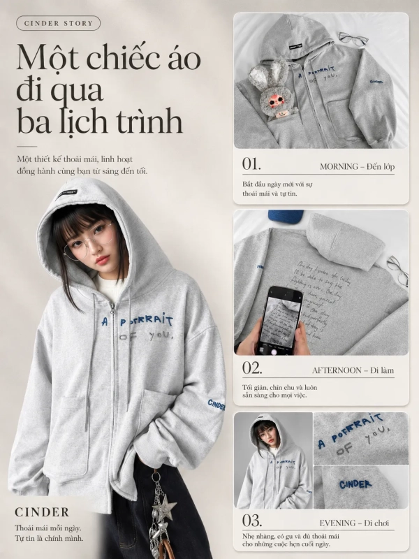 Một chiếc áo đi qua ba lịch trình
