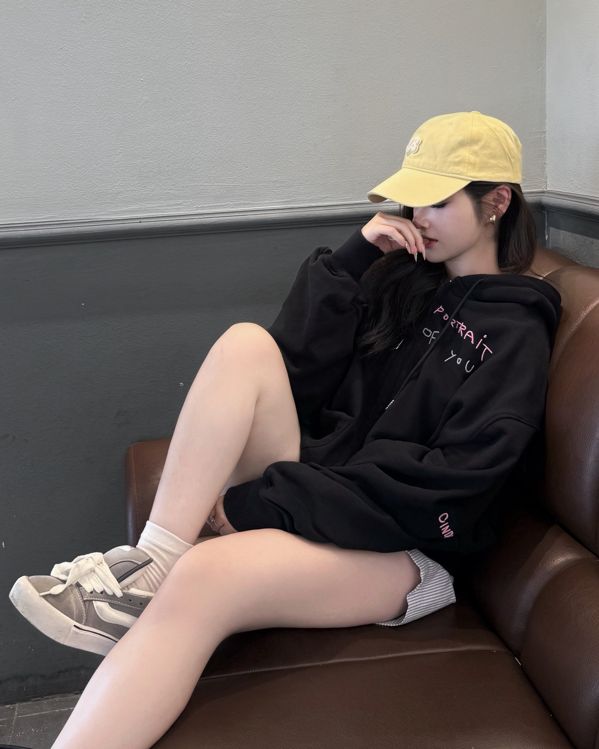 Portrait - Hoodie Zip Boxy