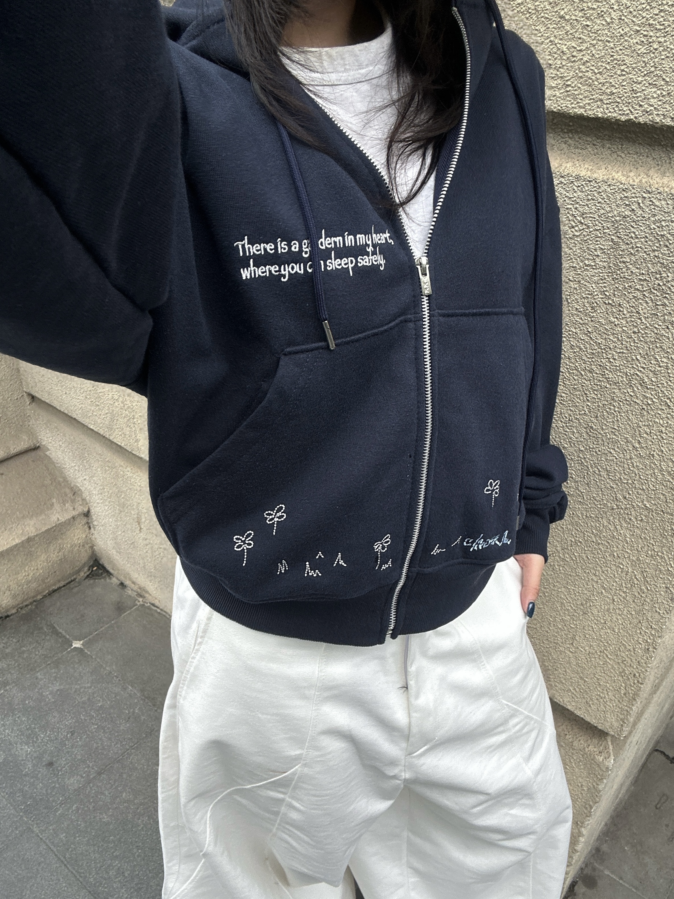 Garden - Hoodie Zip Boxy