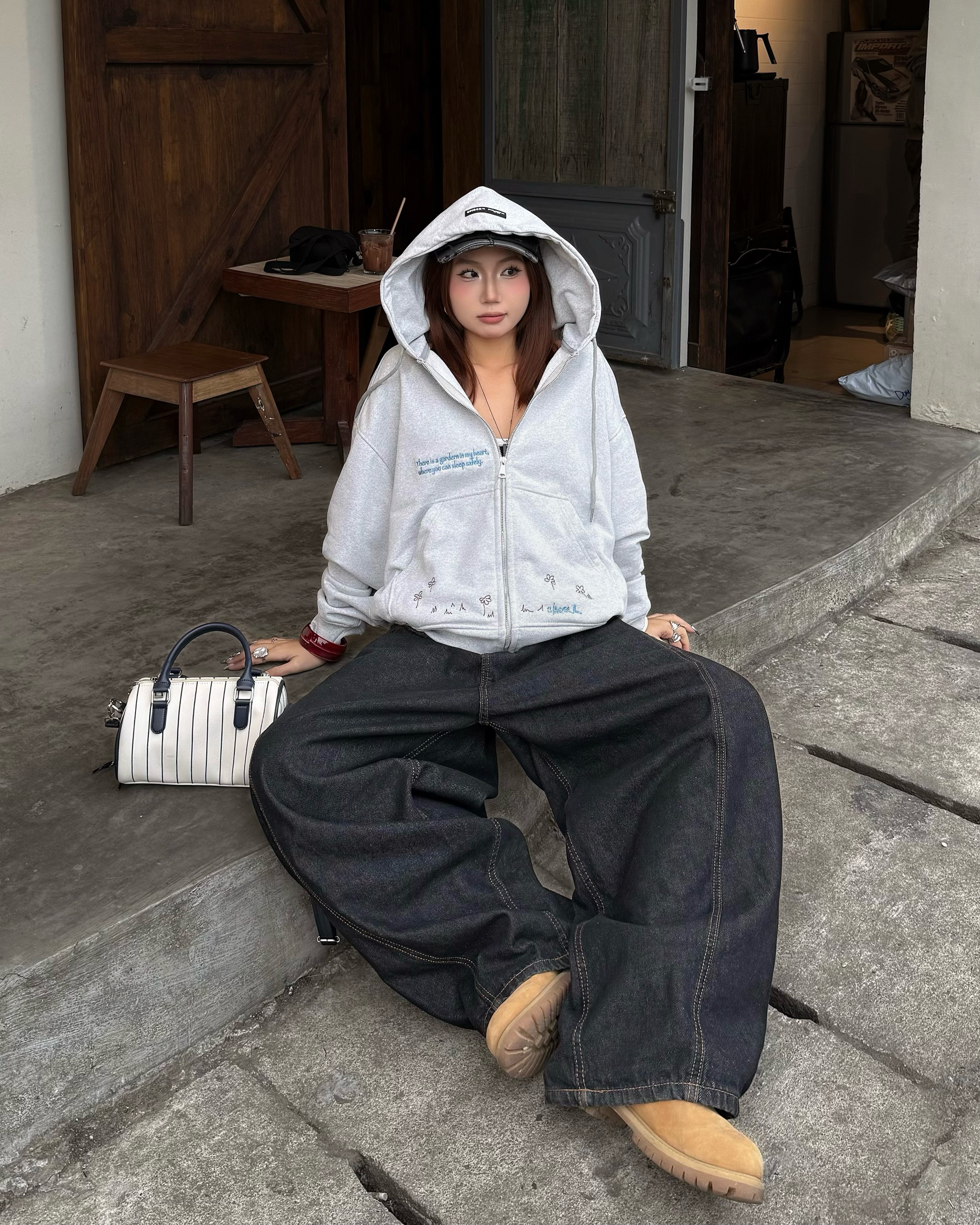 Garden - Hoodie Zip Boxy