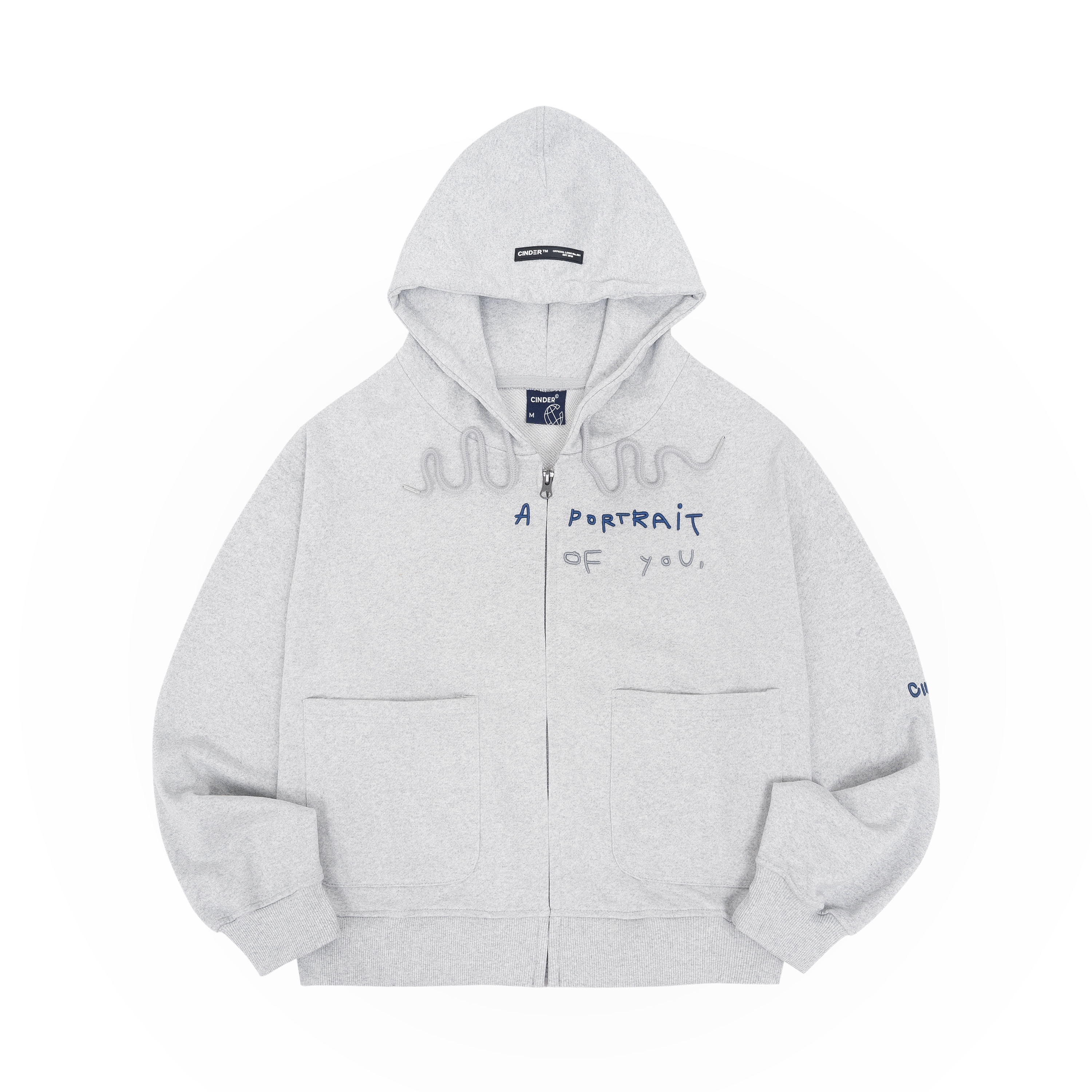 Portrait - Hoodie Zip Boxy