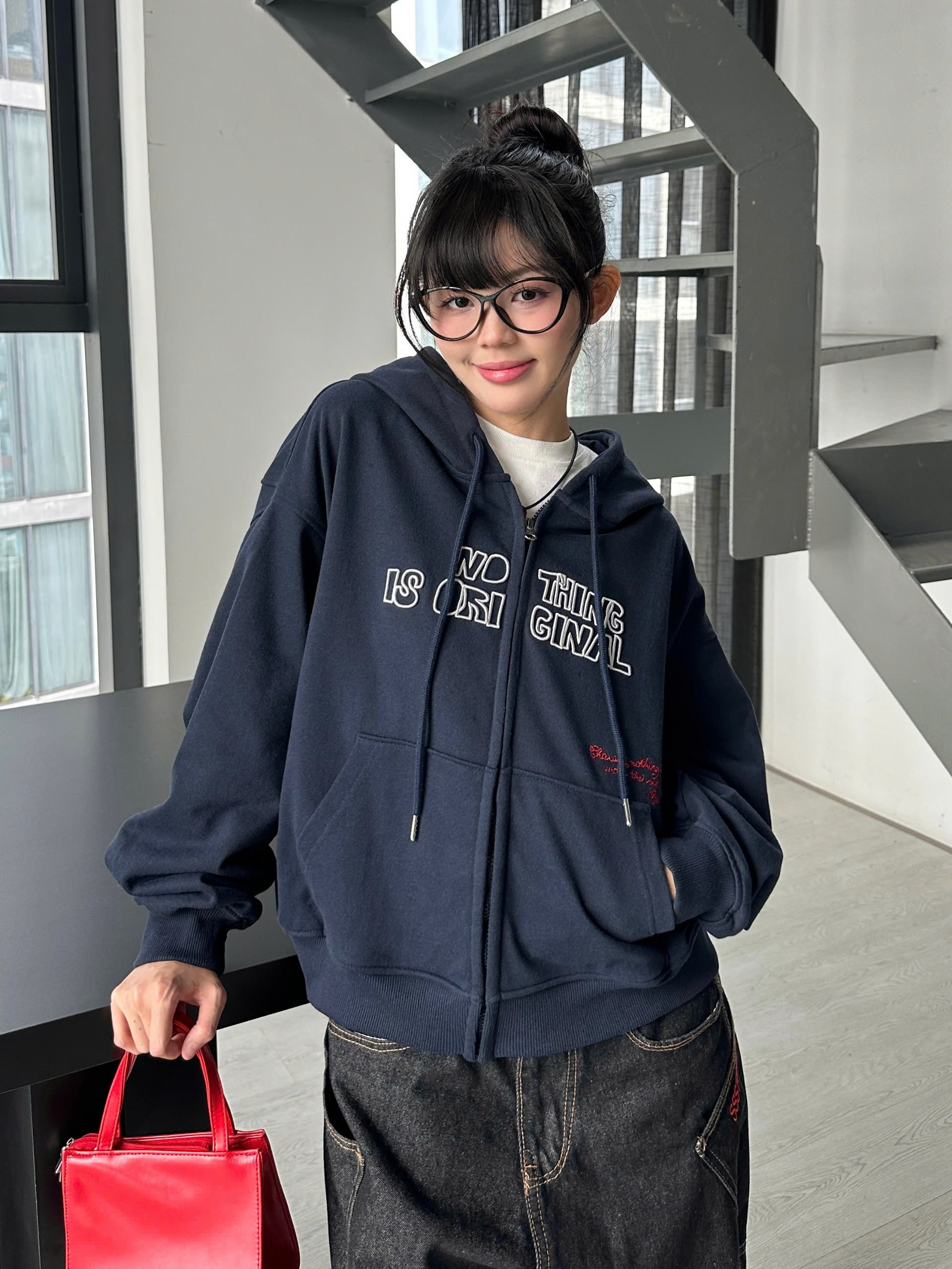 Original - Hoodie Zip Boxy