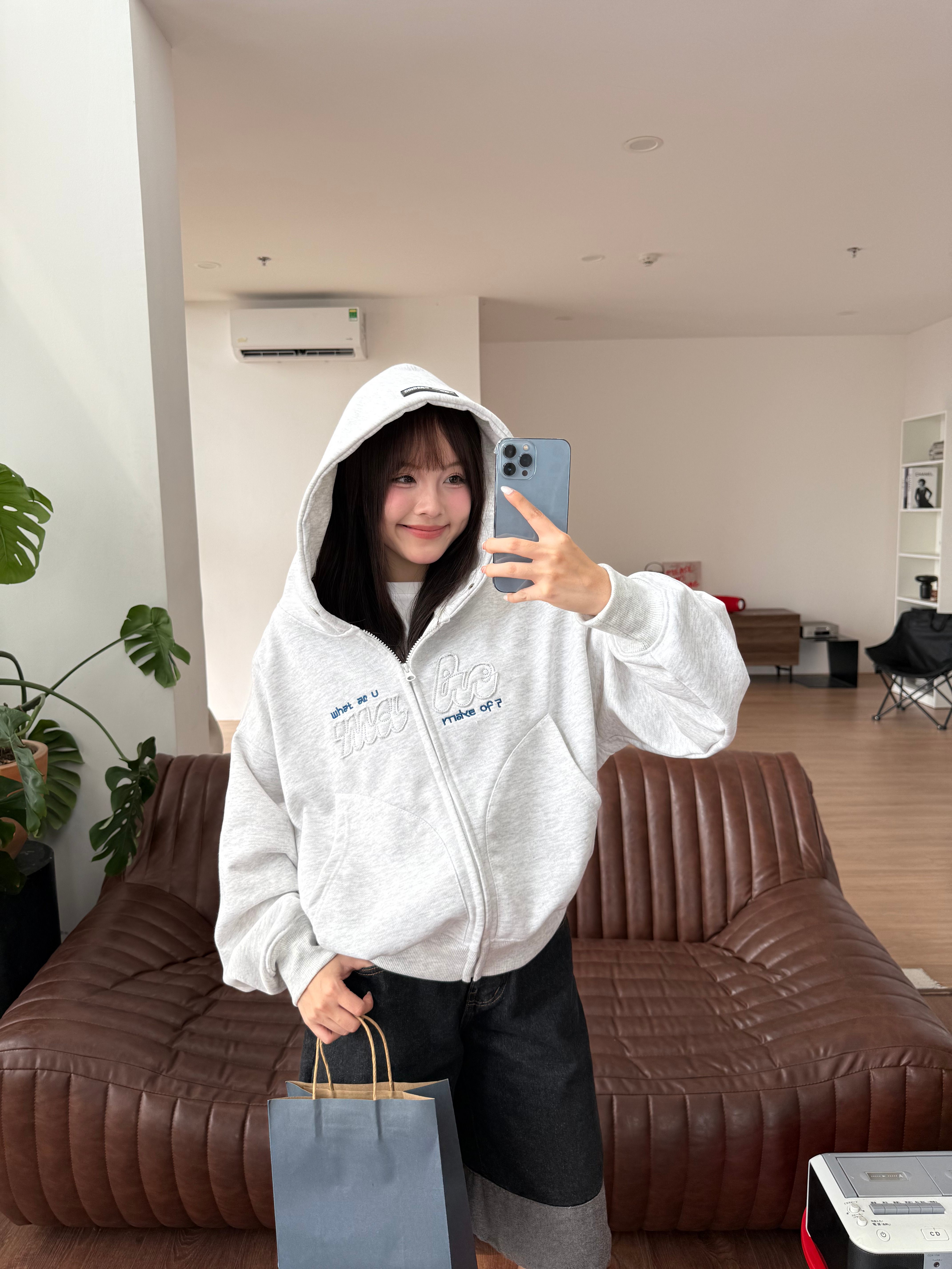 Make - Hoodie Zip Boxy