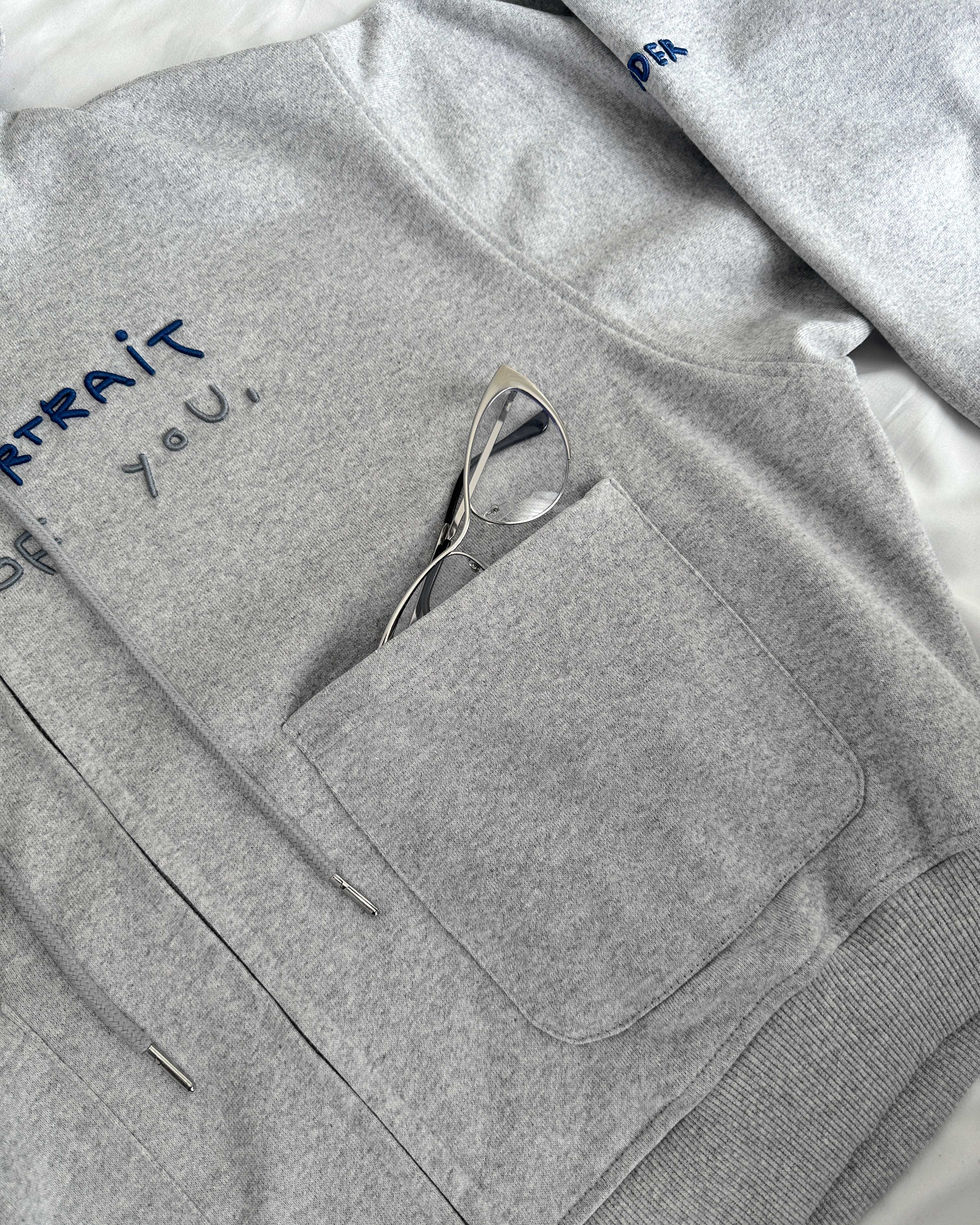 Portrait - Hoodie Zip Boxy